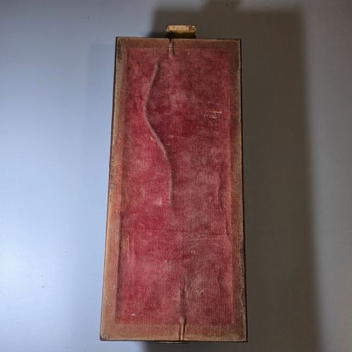 ELEGANT 19TH CENTURY BETJEMANNS WALNUT BOOK SLIDE WITH PIETRA DURA FLORAL PANELS - ADDITIONAL PHOTO 10