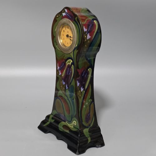 STYLISH GOUDA POTTERY CLOCK 1910 WORKING - ADDITIONAL PHOTO 1