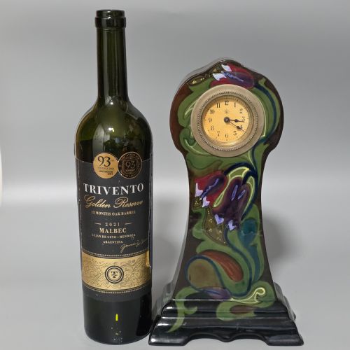 STYLISH GOUDA POTTERY CLOCK 1910 WORKING - ADDITIONAL PHOTO 10