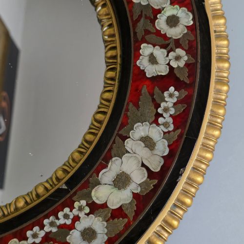 OUTSTANDING MIDLATE 19TH CENTURY BOULLE WORK WALL MIRROR C1880 - ADDITIONAL PHOTO 12