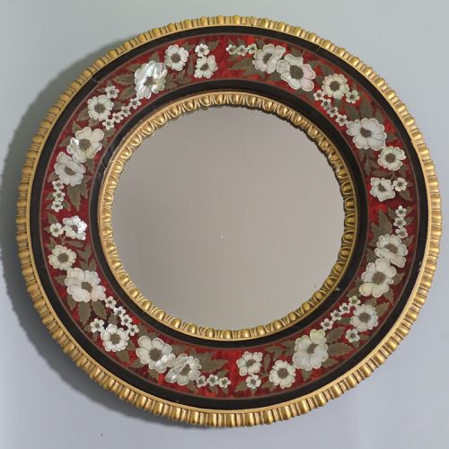 OUTSTANDING MIDLATE 19TH CENTURY BOULLE WORK WALL MIRROR C1880 - ADDITIONAL PHOTO 20