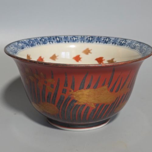 exquisite kutani kinrande bowl c1900 superb decoration - CATEGORY: ANTIQUE CERAMICS - DATED 1900