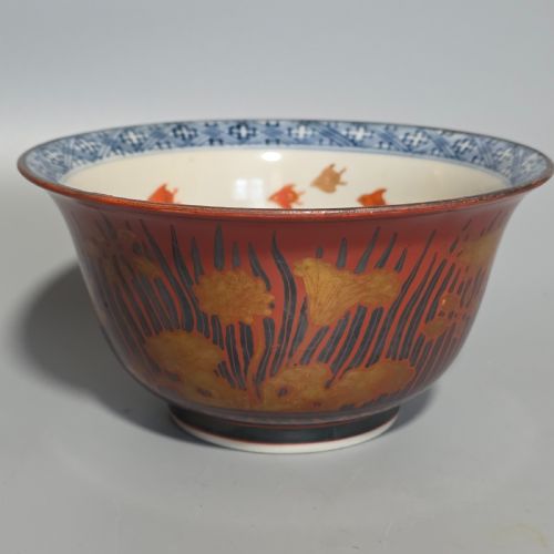 EXQUISITE KUTANI KINRANDE BOWL C1900 SUPERB DECORATION - ADDITIONAL PHOTO 3