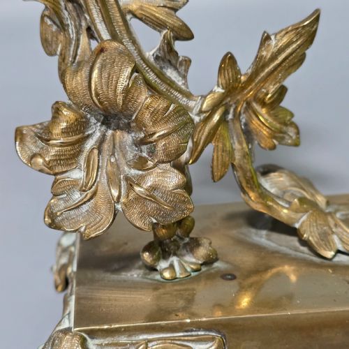 PR CANDLESTICKS NAPOLON III BRONZEBRASS FRENCH ANTIQUE 19THC - ADDITIONAL PHOTO 4