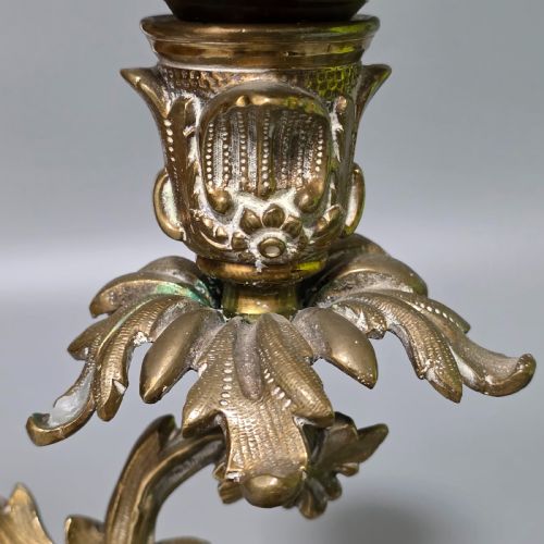 PR CANDLESTICKS NAPOLON III BRONZEBRASS FRENCH ANTIQUE 19THC - ADDITIONAL PHOTO 5