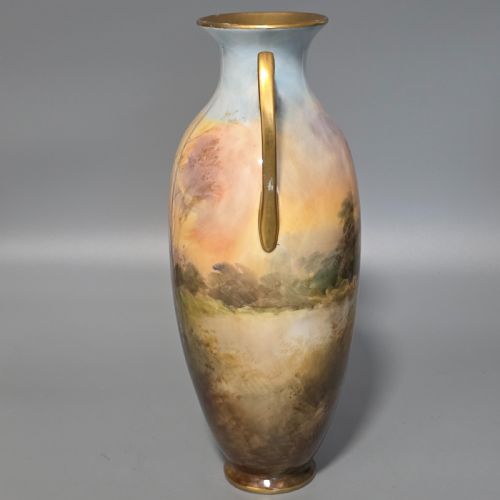 ROYAL DOULTON JOHNHPLANT HANDPAINTED VASE WINDSOR CASTLE C1910 - ADDITIONAL PHOTO 2