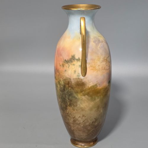 ROYAL DOULTON JOHNHPLANT HANDPAINTED VASE WINDSOR CASTLE C1910 - ADDITIONAL PHOTO 5