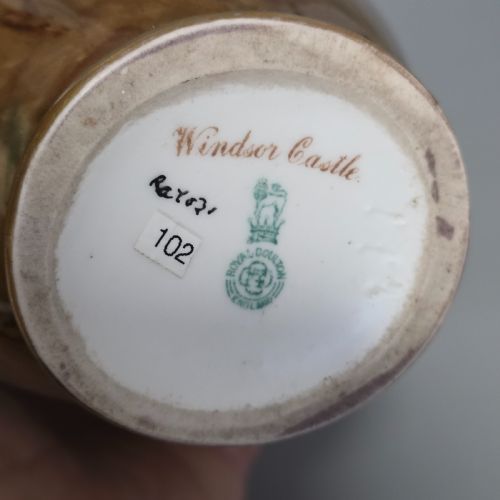ROYAL DOULTON JOHNHPLANT HANDPAINTED VASE WINDSOR CASTLE C1910 - ADDITIONAL PHOTO 12