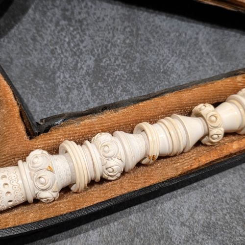 EXCEPTIONAL 405CM LONG VINTAGE MEERSCHAUM PIPE OF A TURK - ADDITIONAL PHOTO 10