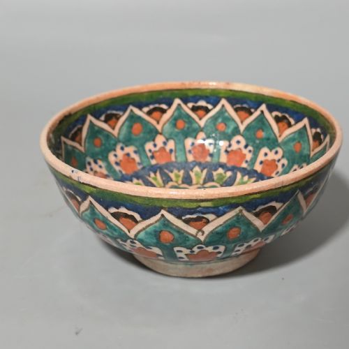 ANTIQUE MIDDLE EASTERN POTTERY DISH - ADDITIONAL PHOTO 3