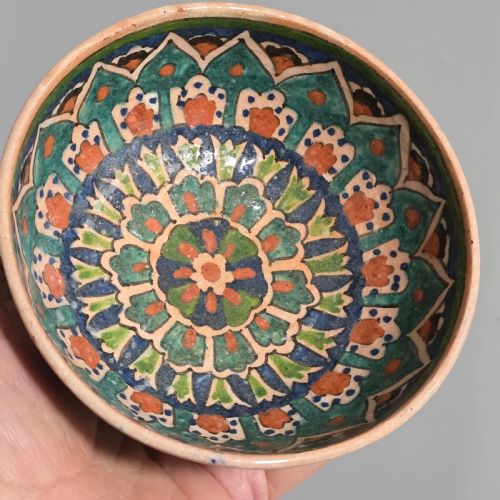 ANTIQUE MIDDLE EASTERN POTTERY DISH - ADDITIONAL PHOTO 4