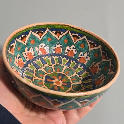 ANTIQUE MIDDLE EASTERN POTTERY DISH - ADDITIONAL PHOTO 5