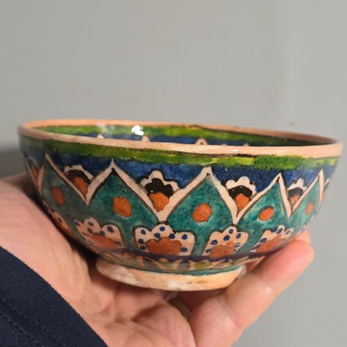ANTIQUE MIDDLE EASTERN POTTERY DISH - ADDITIONAL PHOTO 6