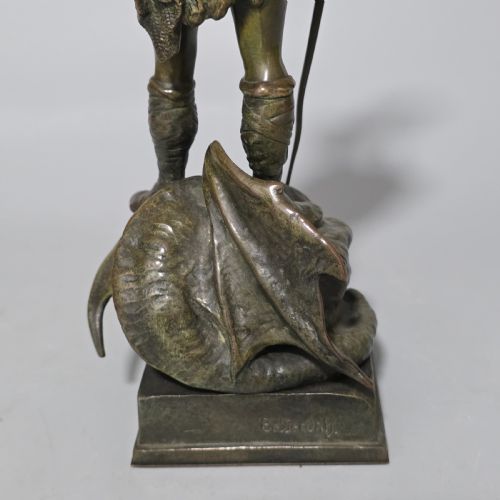 RUFFINO BESSERDICH 18581915 SIEGFRIED BRONZE SCULPTURE - ADDITIONAL PHOTO 18