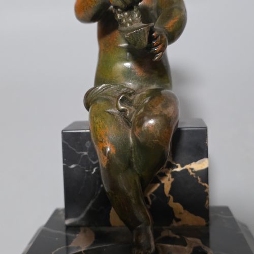 CHARMING PAIR OF EARLY 20TH CENTURY BRONZE MARBLE BOOKENDS - ADDITIONAL PHOTO 3