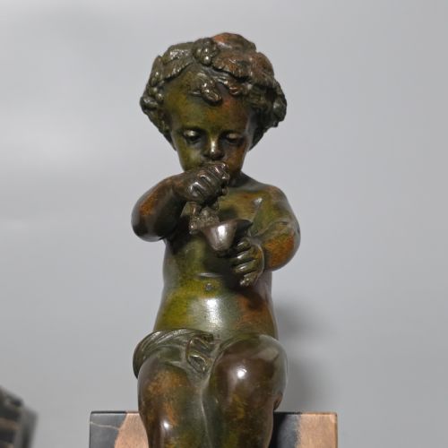 CHARMING PAIR OF EARLY 20TH CENTURY BRONZE MARBLE BOOKENDS - ADDITIONAL PHOTO 11