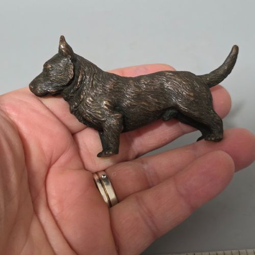 EARLY 20THC AUSTRIAN BRONZE DOG - ADDITIONAL PHOTO 5