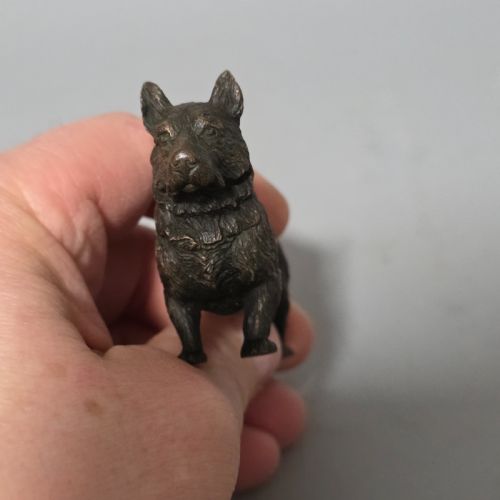 EARLY 20THC AUSTRIAN BRONZE DOG - ADDITIONAL PHOTO 6