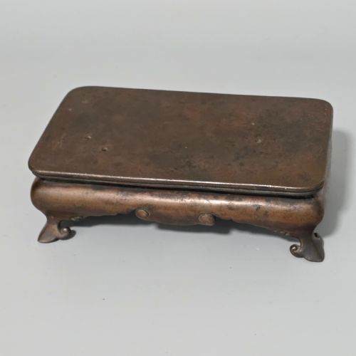 fine quality early 19th century chinese footed bronze base 21cm x 12cm x 65cm - CATEGORY: ANTIQUE METAL - DATED 1800