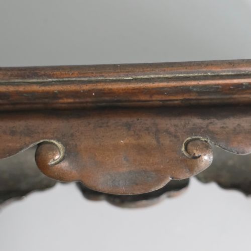 FINE QUALITY EARLY 19TH CENTURY CHINESE FOOTED BRONZE BASE 21CM X 12CM X 65CM - ADDITIONAL PHOTO 7