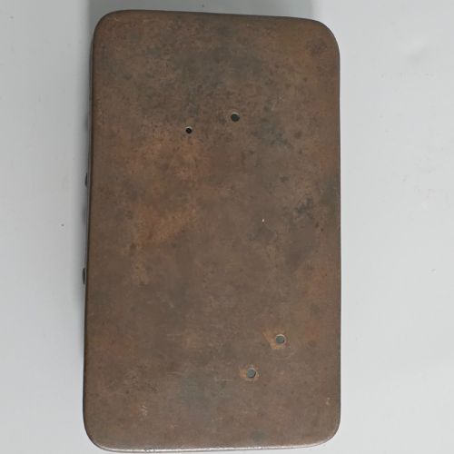 FINE QUALITY EARLY 19TH CENTURY CHINESE FOOTED BRONZE BASE 21CM X 12CM X 65CM - ADDITIONAL PHOTO 9