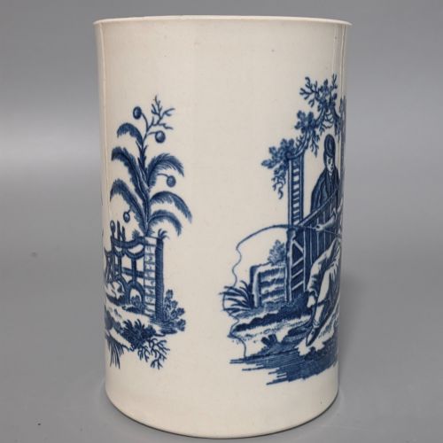 LARGE 141CMFIRST PERIOD WORCESTER PORCELAIN MUG 'LA PROMENADE CHINOISE' 'LA PECHE' PILLEMENT ENGLAND C1770 - ADDITIONAL PHOTO 3