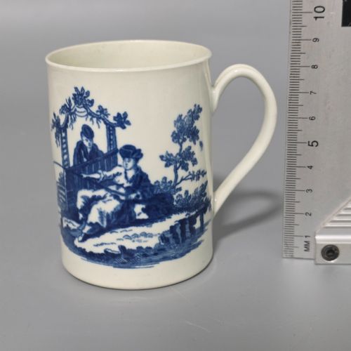FIRST PERIOD WORCESTERCAUGHLEY PORCELAIN MUG 'LA PROMENADE CHINOISE' 'LA PECHE' PILLEMENT ENGLAND C1770 - ADDITIONAL PHOTO 11