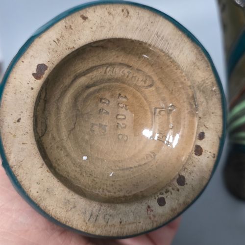 PAIR OF ART NOUVEAU AUSTRIAN AMPHORA REISSNER KESSEL VASES 245CM - ADDITIONAL PHOTO 9