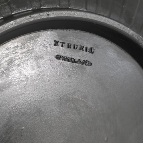 LARGE ANTIQUE WEDGWOOD ETRURIA BASALT BOWL 22CM - ADDITIONAL PHOTO 2