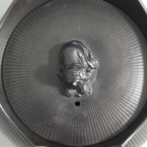 RARE 18TH CENTURY SPODE BLACK BASALT TEAPOT LION FINIAL ANTIQUE ENGLISH POTTERY - ADDITIONAL PHOTO 10