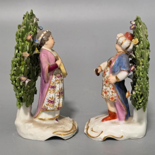 FABULOUS PAIR OF 19THC CHELSEA ANCHOR MARK FIGURES - ADDITIONAL PHOTO 2