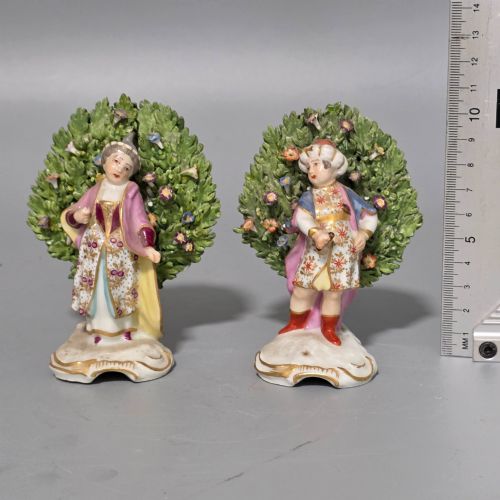 FABULOUS PAIR OF 19THC CHELSEA ANCHOR MARK FIGURES - ADDITIONAL PHOTO 3