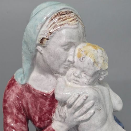 GEORGE KEMPER ENTHRONED MADONNA WITH CHRIST CHILD AND MUSICAL PUTTI 545CM - ADDITIONAL PHOTO 11