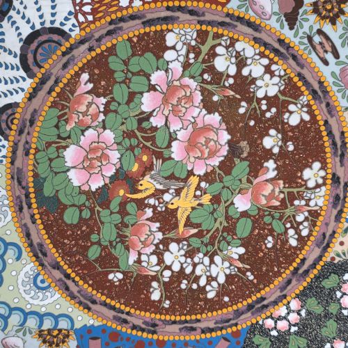 QUALITY ANTIQUE JAPANESE CLOISONNE CHARGER C1900 - ADDITIONAL PHOTO 6