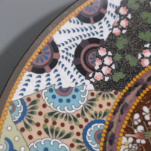 QUALITY ANTIQUE JAPANESE CLOISONNE CHARGER C1900 - ADDITIONAL PHOTO 11