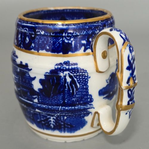 DELIGHTFUL GRAINGER WORCESTER TWO TEMPLE PATTERN TANKARD C1880 - ADDITIONAL PHOTO 1