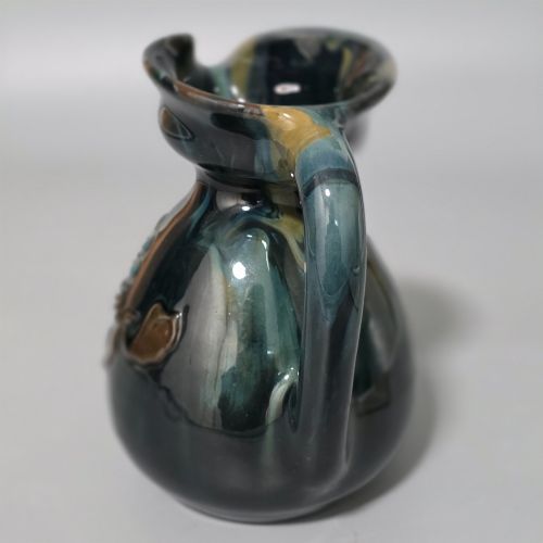 RARE SUNFLOWER POTTERY STUDIO ART POTTERY JUG BY SIR EDMUND ELTON CLEVEDON COURT SOMERSET C1890 - ADDITIONAL PHOTO 9