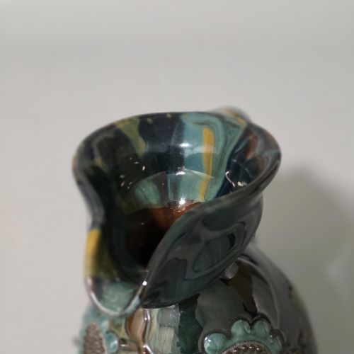 RARE SUNFLOWER POTTERY STUDIO ART POTTERY JUG BY SIR EDMUND ELTON CLEVEDON COURT SOMERSET C1890 - ADDITIONAL PHOTO 12