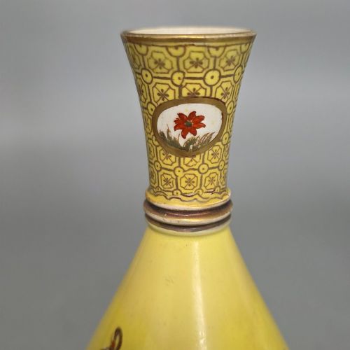 EARLY 19TH CENTURY CHINOISERIE PORCELAIN VASE C1820 STAFFORDSHIRE INTEREST HAND PAINTED ANTIQUE VASE - ADDITIONAL PHOTO 6