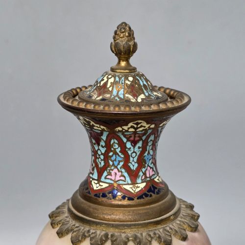 ANTIQUE FRENCH PAINTED SEVRES STYLE SIGNED PORCELAIN ORMOLU VASE SIGNED 'MAX' 31CM - ADDITIONAL PHOTO 4