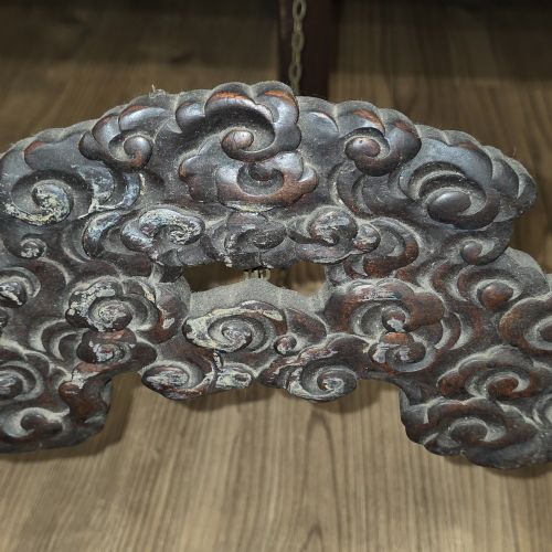 EXCEPTIONAL ANTIQUE CHINESE CARVED WOODEN EASEL FRAME DRAGON PHOENIX DECOR 145CM - ADDITIONAL PHOTO 4