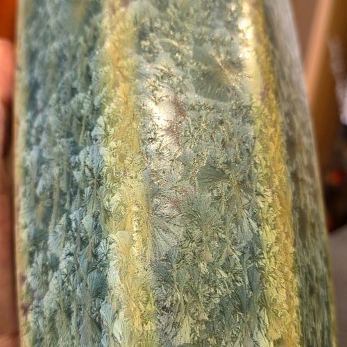 PIERREFONDS FRANCE LARGE CRYSTALLINE VASE CIRCA 1900 35CM - ADDITIONAL PHOTO 6