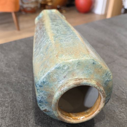 PIERREFONDS FRANCE LARGE CRYSTALLINE VASE CIRCA 1900 35CM - ADDITIONAL PHOTO 10