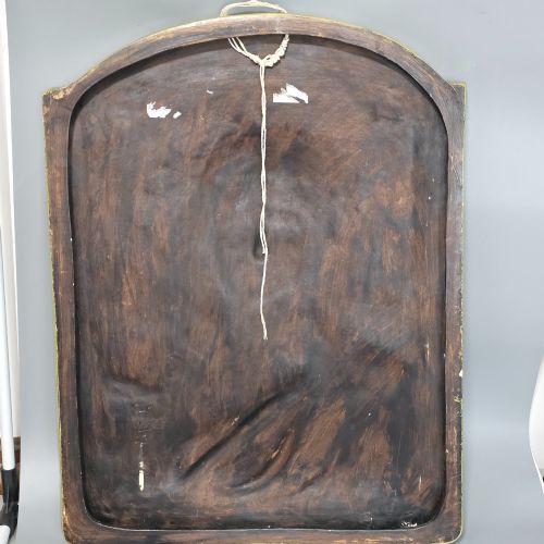 FABULOUS LARGE 56CM ERNST WAHLISS ART NOUVEAU CERAMIC PLAQUE OF A YOUNG MAIDEN - ADDITIONAL PHOTO 8