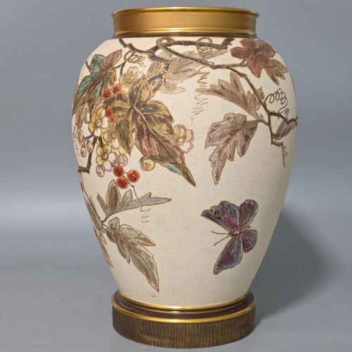 LARGE 305CM IMPRESSIVE TUNNICLIFFE VICTORIAN VASE C1880 - ADDITIONAL PHOTO 4