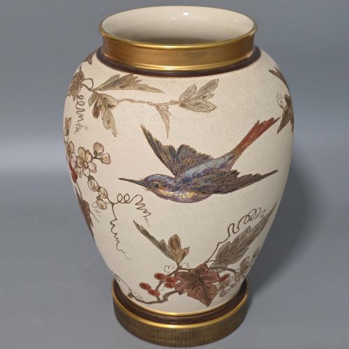 LARGE 305CM IMPRESSIVE TUNNICLIFFE VICTORIAN VASE C1880 - ADDITIONAL PHOTO 10