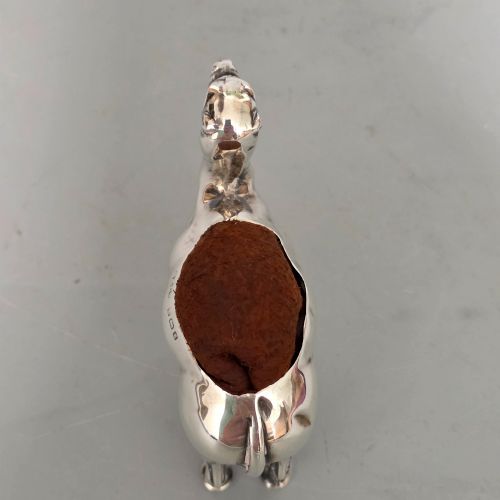 ANTIQUE EDWARDIAN SILVER NOVELTY PIN CUSHION CAMEL BIRMINGHAM 1906 - ADDITIONAL PHOTO 6