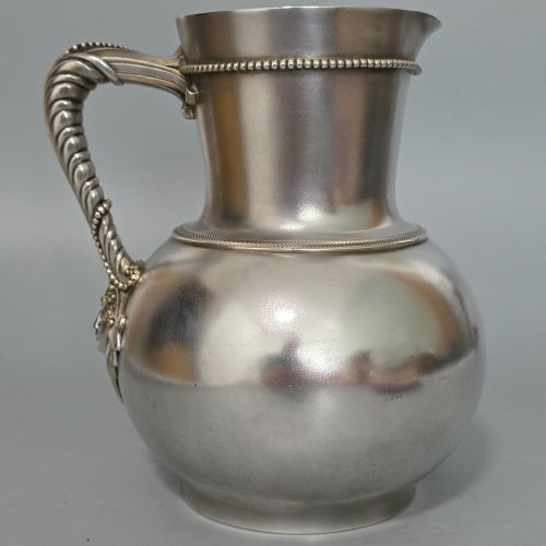 LARGE ELKINGTON WATER PITCHER ANTIQUE VICTORIAN SILVER PLATE C1890 - ADDITIONAL PHOTO 5