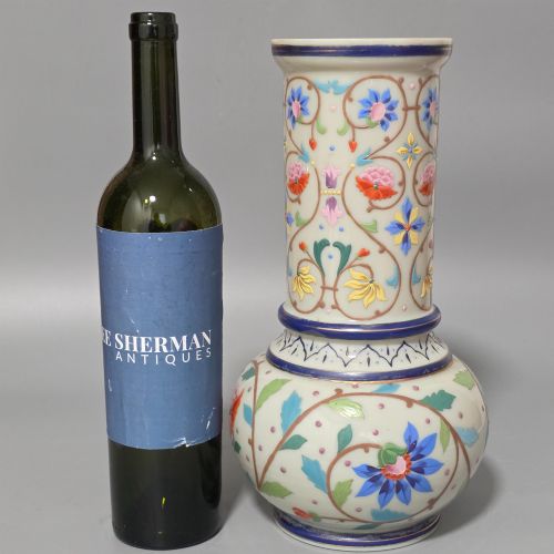 LARGE THOMAS WEBB ANTIQUE MOROCCAN TAPESTRY VASE 3125CM - ADDITIONAL PHOTO 1