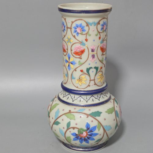 LARGE THOMAS WEBB ANTIQUE MOROCCAN TAPESTRY VASE 3125CM - ADDITIONAL PHOTO 5